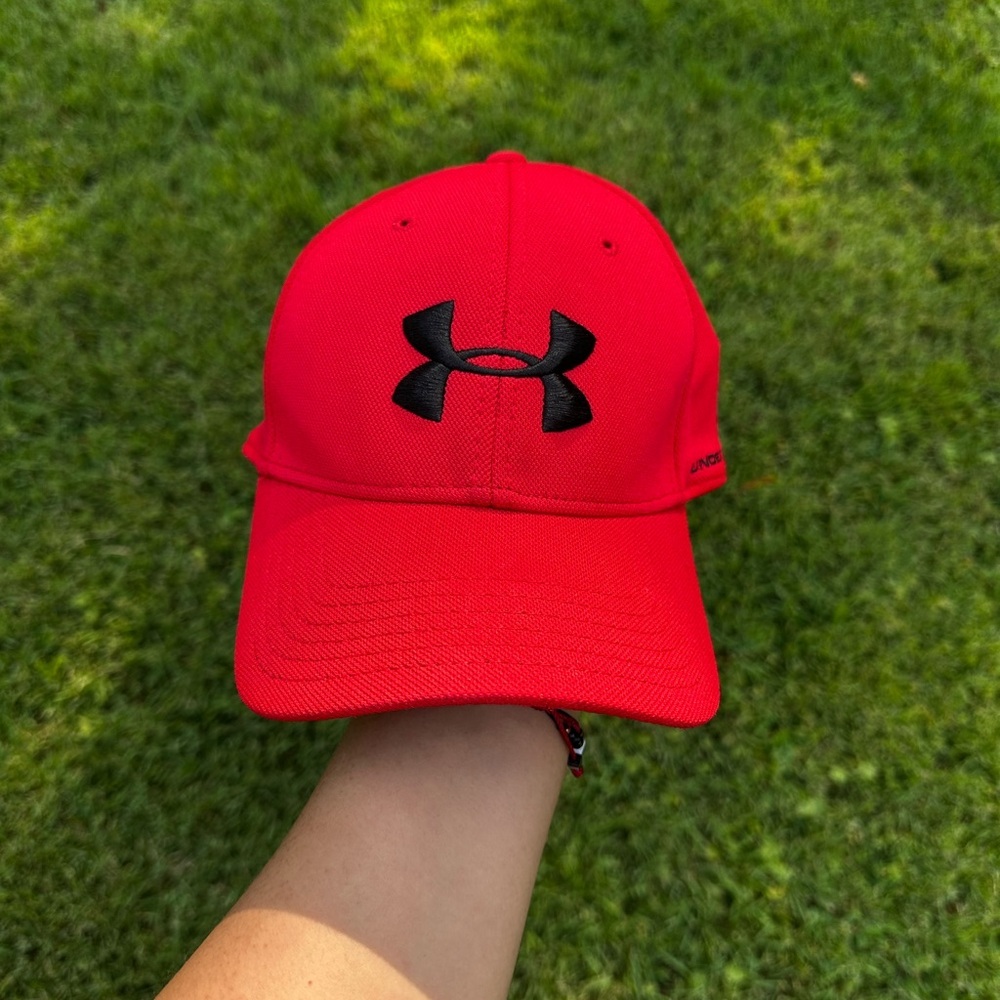 Under Armour Bright Red Cap with Black Logo